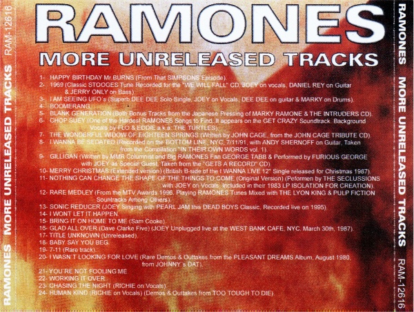ramones more unreleased tracks rar files